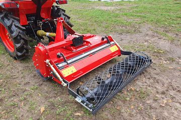 Tomblin compact tractor stone burier is perfect for use throughout smallholdings and paddocks. It buries stones and rubble to produce a quality finish while levelling the grounds for a smooth new seedbed.